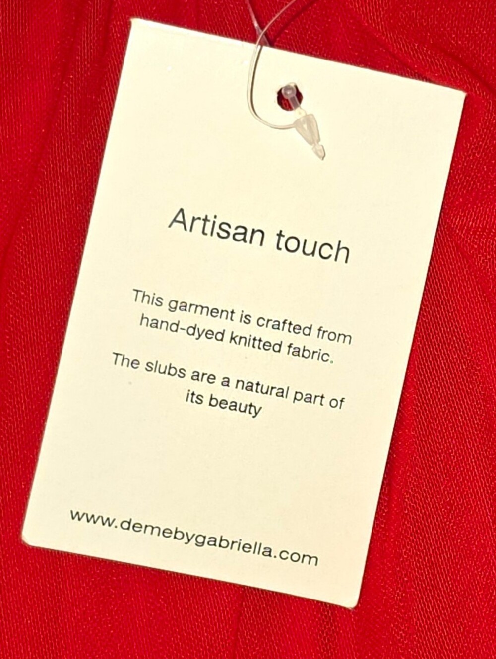 NWT $405 DEME BY GABRIELLA Adriana Dress in Red Medium See Description - Picture 8 of 9